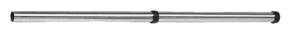 Verlengbuis, 1-delig, edelstaal, Ø 36 mm, 500 mm